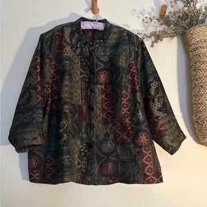 Tapestry Jacket | Statement Brocade | Plus Size 3X–4X